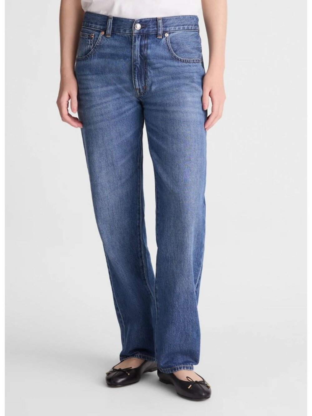 Madewell The Petite Dean Easy Straight Jean in Airy Denim Size 31P NWT NZ120